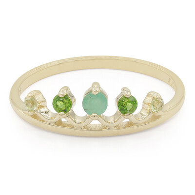 Gouden ring met een smaragd