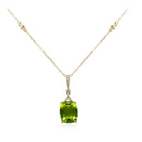 Gouden halsketting met een Dashine Peridoot (CIRARI)