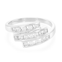 Zilveren ring met zirkonen