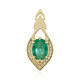 Gouden hanger met een AAA Zambia smaragd (de Melo)
