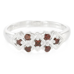 Zilveren ring met Fancy diamanten