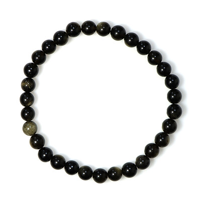 Armband met goud obsidiaanstenen