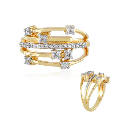 Zilveren ring met zirkonen