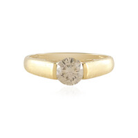 Gouden ring met een I1 Champagne diamant  (de Melo)