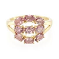 Gouden ring met Onverhitte Padparadscha Saffieren (AMAYANI)