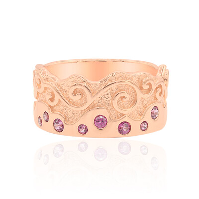Zilveren ring met rhodolieten