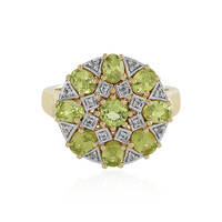 Zilveren ring met peridoots
