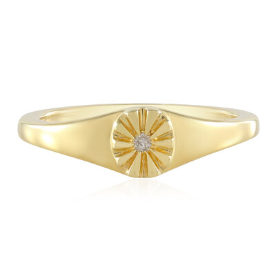 Zilveren ring met een I2 (I) Diamant