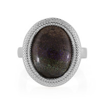 Zilveren ring met een matrix opaal