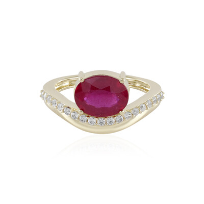 Gouden ring met een Madagaskar Robijn (de Melo)