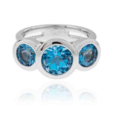Zilveren ring met een Marambaia-topaas