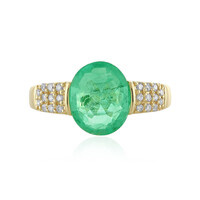 Gouden ring met een Ethiopische smaragd (AMAYANI)