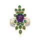 Zilveren ring met een amethist (Gems en Vogue)