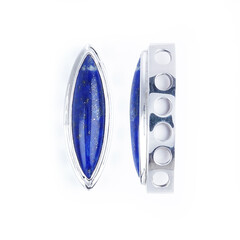 Zilveren hanger met een lapis lazuli