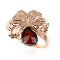 Zilveren ring met een Baltische barnsteen
