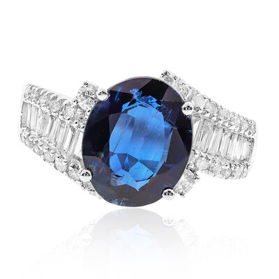 Gouden ring met een kyaniet (CIRARI)