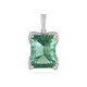 Zilveren hanger met een Groene Fluoriet