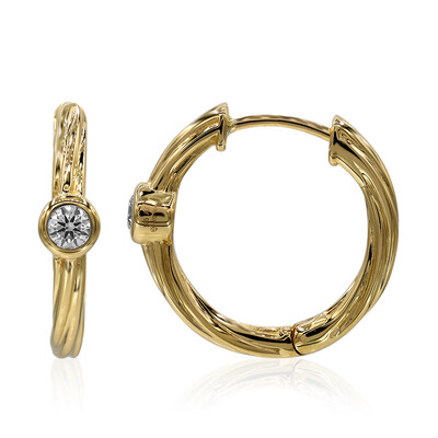 Gouden oorbellen met IF Diamanten (D) (Annette)