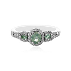 Zilveren ring met een alexandriet