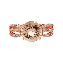 Gouden ring met een Perzik Morganiet