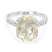 Zilveren ring met een Orthoklaas