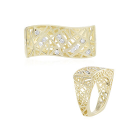 Gouden ring met I2 (I) Diamanten (Ornaments by de Melo)