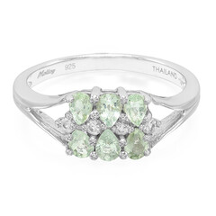 Zilveren ring met Paraiba toermalijnen