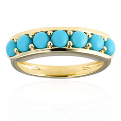 Zilveren ring met Sleeping Beauty Turkooisen