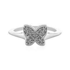 Zilveren ring met een I2 (I) Diamant