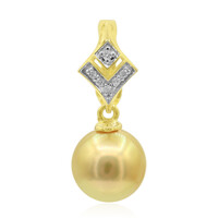 Gouden hanger met een gouden zuidzee parel (TPC)