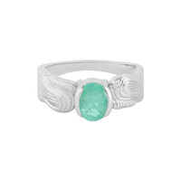 Zilveren ring met een Russische smaragd (SAELOCANA)