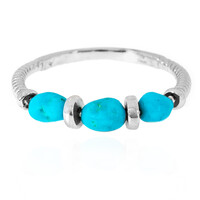 Zilveren ring met Sleeping Beauty Turkooisen (Anne Bever)