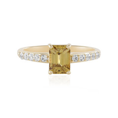 Gouden ring met een Gele Zirkoon