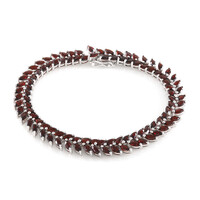 Zilveren armband met Mozambique granaten
