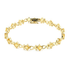 Zilveren armband met citrienstenen