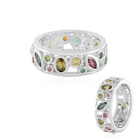 Zilveren ring met toermalijnen