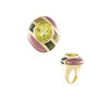 Zilveren ring met een Limoen Kwarts (Adela Silber)