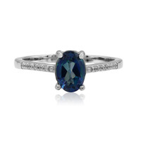 Zilveren ring met een Neptunus-topaas