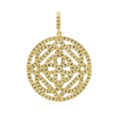 Zilveren hanger met Fancy diamanten