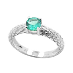 Gouden ring met een Muzo smaragd (de Melo)
