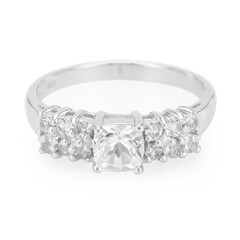 Zilveren ring met een gosheniet