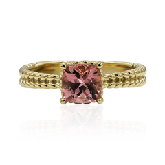 Gouden ring met een roze toermalijn (Adela Gold)