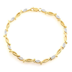 Zilveren armband met I2 (J) Diamanten