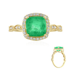 Gouden ring met een Ethiopische smaragd (AMAYANI)