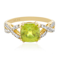 Gouden ring met een sfeen