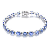 Zilveren armband met kleurwissel fluorieten