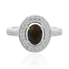 Zilveren ring met een Mezezo opaal