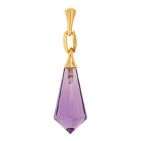 Gouden hanger met een amethist