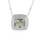 Zilveren halsketting met een groene amethist (Dallas Prince Designs)