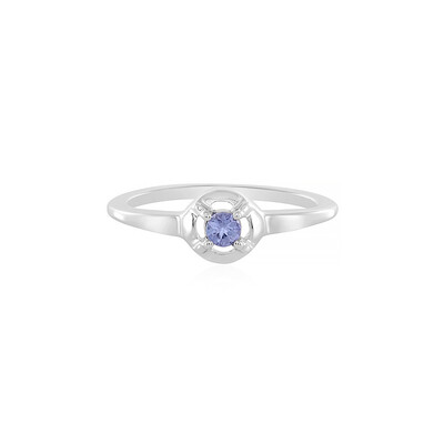 Zilveren ring met een tanzaniet